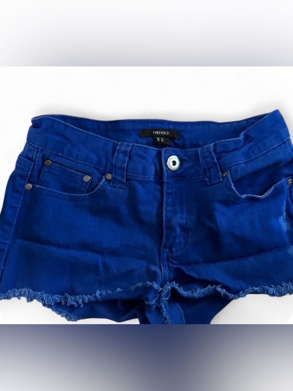 Forever 21 Blue Denim Short Shorts | Y2K Low Rise | Size 26